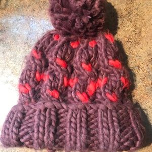 Super chunky knit Pom Pom beanie